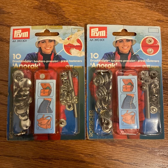 Lot of 2 press fasteners plus fastener and extras - Picture 3 of 9